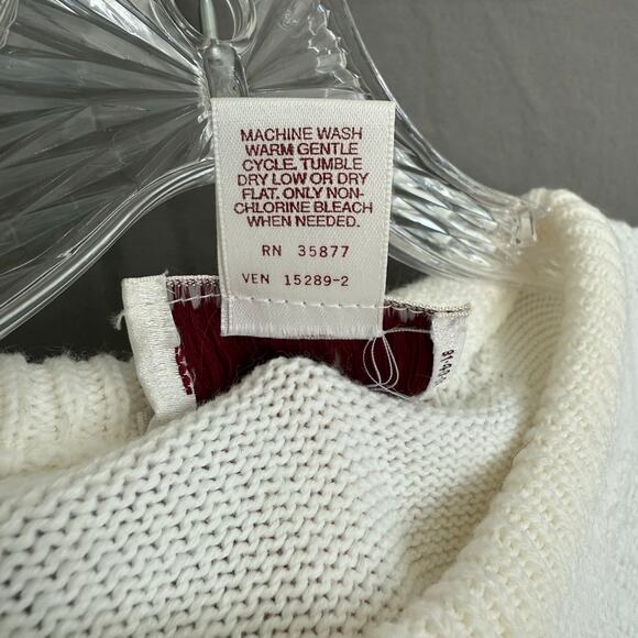 Vintage Worthington Sweater 80s Floral Embroidery Hearts Kitsch Cute Size Medium - Picture 6 of 12